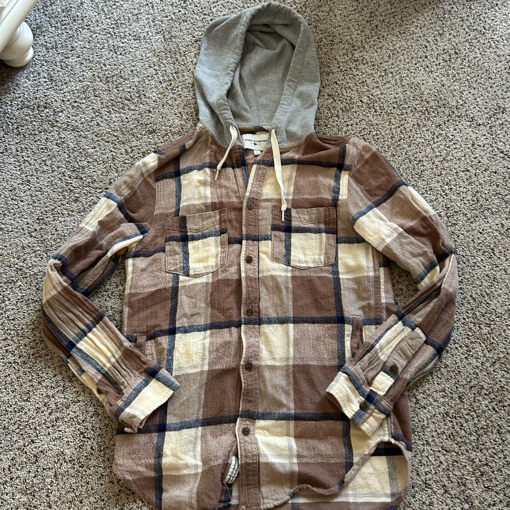 Modern Amusement Multicolor Hooded Shirt